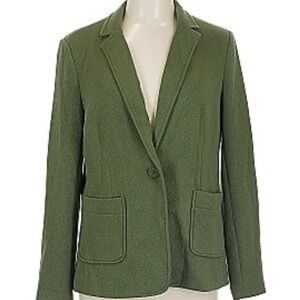 DR2 Olive Women's Blazer with Pockets Size Large pre loved